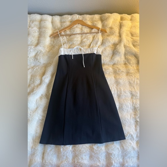 Reformation Sadie Knit Dress In Black White, brand new, never worn, no flaws. - Picture 8 of 14